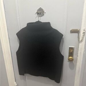 Zara Black Textured Knit Top